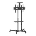 IC Intracom Universal Basic Multimedia TV-Ständer auf Rollen - Für Bildschirme von 37" bis 70"* und bis zu 50 kg - +/- 10 neigbar - Kamerahalterung und AV-Fachboden abnehmbar - schwarz - 50 kg - 94 cm (37") - 177,8 cm (70") - 600 x 400 mm - Höhenverstellu