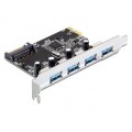 Delock PCI Express Card > 4 x USB 3.0 - USB-Adapter - PCI Express 2.0 x1