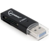 Gembird UHB-CR3-01 - Speicherstick (MS) - MicroSDXC - MiniSDHC - SD - SDHC - SDXC - Schwarz - USB - 17 mm - 60 mm - 8,5 mm
