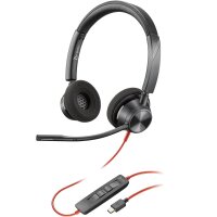 Poly Blackwire 3320 USB-C Stereo-Headset +USB-C/A-Adapter...