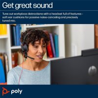 Poly Headset Blackwire USB 5220 Stereo+ - Headset - 20 KHz