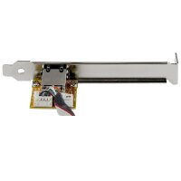 StarTech.com Mini PCI Express Gigabit Ethernet Netzwerkkarte - mini PCIe NIC Lan Adapter Karte - Eingebaut - Kabelgebunden - Mini PCI Express - Ethernet - 1000 Mbit/s