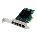 DIGITUS 4-Port Gigabit Ethernet Netzwerkkarte, RJ45, PCI Express,  Intel I350