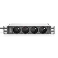 DIGITUS 10" Steckdosenleiste mit Aluminiumprofil,...