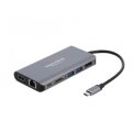Delock 87683 - Kabelgebunden - USB 3.2 Gen 1 (3.1 Gen 1) Type-C - 10,100,1000 Mbit/s - Grau - SD - SDHC - SDXC - 4K Ultra HD