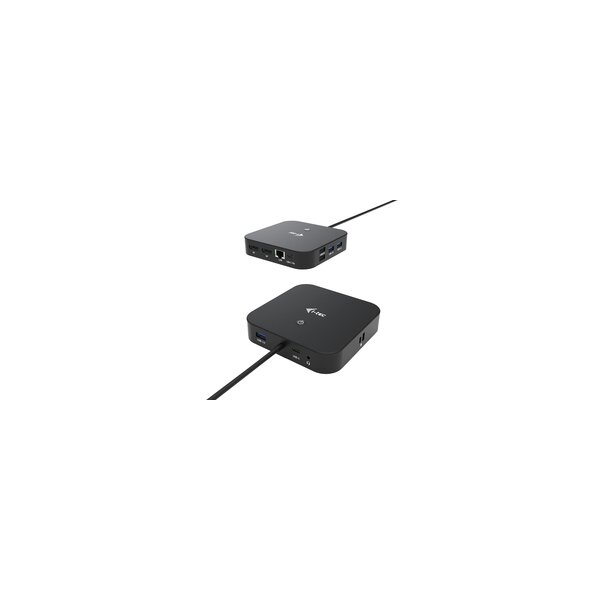 i-tec USB-C Dual Display Docking Station with Power Delivery 100 W - Kabelgebunden - USB 3.2 Gen 1 (3.1 Gen 1) Type-C - 100 W - 3,5 mm - 10,100,1000 Mbit/s - Schwarz