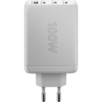 Goobay USB-C PD Multiport-Schnellladegerät 100 W weiß - 3x -Anschlüsse Power