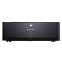 SilverStone GD06B - Desktop - PC - Schwarz - micro ATX - Mini-DTX - Mini-ITX - Aluminium - Kunststoff - SECC - 440 mm