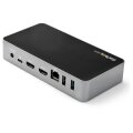 StarTech.com USB-C Dockingstation - Dual Monitor 1080p HDMI Laptop Dock - 65W Power Delivery - 1x USB-C - 3x USB-A - Ethernet - Dual Video USB 3.1 Gen 1 Typ-C Dock - Mac & Windows - Kabelgebunden - USB 3.2 Gen 1 (3.1 Gen 1) Type-C - 60 W - 10,100,1000 Mbi