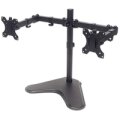IC Intracom Standfuß mit Monitorarm für zwei Displays - Für zwei Displays von 13" bis 32" und bis zu 8 kg - zweifach schwenkbar - schwarz - Freistehend - 8 kg - 33 cm (13") - 81,3 cm (32") - 100 x 100 mm - Schwarz