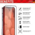 DISPLEX Full Cover Panzerglas (10H) für Apple iPhone XR/11 - Eco-Montagerahmen - volle Displayabdeckung - Tempered Glas - kratzer-resistente Schutzfolie - hüllenfreundlich - Apple - iPhone XR/ iPhone 11 - Trockene Anwendung - Schlagfest - Kratzresistent -