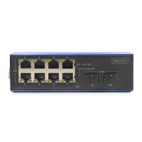 DIGITUS Industrieller 8 +2-Port Gigabit  Ethernet Switch