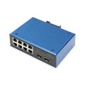 DIGITUS Industrieller 8+2 -Port Fast Ethernet PoE Switch
