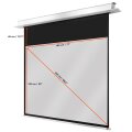 celexon 1000000869 - Motorisiert - 180 cm - 135 cm - 4:3 - Schwarz - Weiß