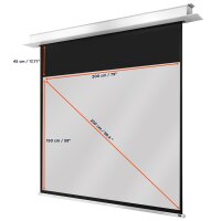 celexon Deckeneinbauleinwand Motor Professional Plus 200...