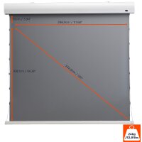 celexon HomeCinema Hochkontrastleinwand Tension 298 x 168...