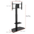 celexon 3270MP - 600 x 200 mm - 600 x 600 mm - -15 - 15° - 90° - Stahl - Schwarz