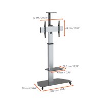 celexon 1000009355 - 70 kg - 81,3 cm (32 Zoll) - 177,8 cm (70 Zoll) - 600 x 200 mm - 600 x 600 mm - 1125 - 1665 mm