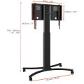 celexon 4286MB - Schwarz - 136 kg - Flur - 1 Stück(e) - 1254 mm - 752 mm