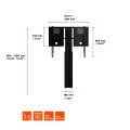 celexon Expert elektrisch höhenverstellbarer Display-Staender Adjust-4275WB mit