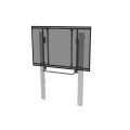 celexon Expert manuelles 2-Saeulen-Pylonensystem Adjust-W für 75" Displays