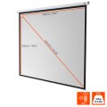 celexon Economy 300x300 cm - Manuell - 3 m - 3 m - 1:1 - Weiß