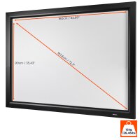 celexon Home Cinema 160 x 90cm - 16:9 - Schwarz - Weiß