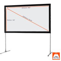 celexon Faltrahmen Leinwand Mobil Expert 203 x 114cm,...