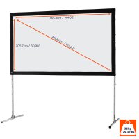 celexon Mobil Expert 366 x 206cm - 16:9 - Schwarz - Weiß