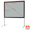 celexon Mobil Expert 406 x 305cm - 4:3 - Schwarz - Weiß
