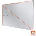 celexon Expert PureWhite - Manuell - 2,87 m (112.9 Zoll) - 2,5 m - 140 cm - 16:9 - Mattweiß