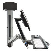 Ergotron StyleView Sit-Stand Combo System - 13,2 kg - 61 cm (24 Zoll) - 75 x 75 mm - 100 x 100 mm - Aluminium