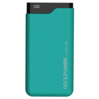 RealPower PB-15000C - 15000 mAh - Schwarz - Grün