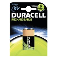 Duracell 056008 - Wiederaufladbarer Akku - Nickel-Metallhydrid (NiMH) - 9 V - 1 Stück(e) - 170 mAh - 26 mm