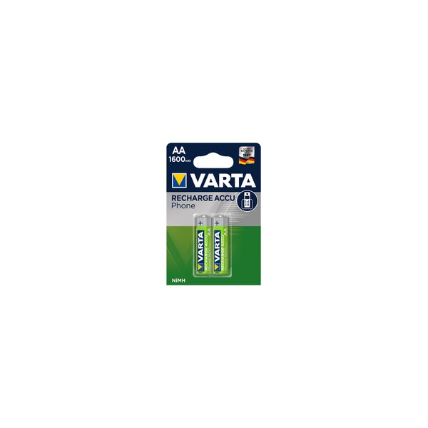 Varta -T399B - Wiederaufladbarer Akku - AA - Nickel-Metallhydrid (NiMH) - 1,2 V - 2 Stück(e) - 1600 mAh