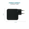 Mobilis Wall Charger - 100 W - 2 USB C+ 1 A GaN+ cable - 2m - 100W