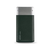 RealPower PB-4000 Fashion - 4000 mAh - Lithium Polymer (LiPo) - Schwarz - Silber