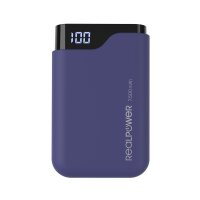 RealPower PB-7500C Navy Blue - 7500 mAh - Schwarz - Blau