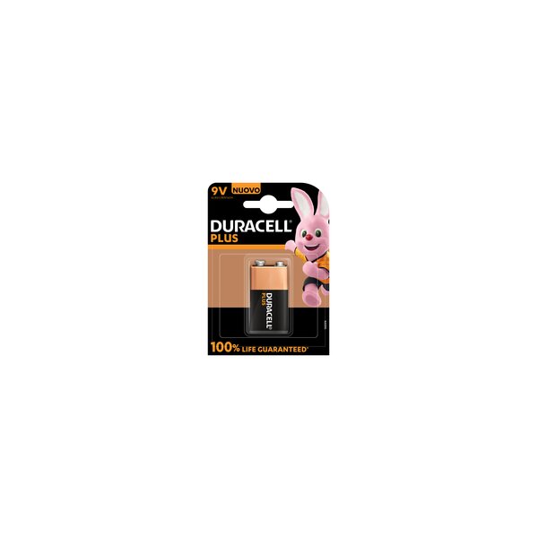 Duracell Plus 100 - Einwegbatterie - 9V - Alkali - 9 V - 1 Stück(e) - Beige - Schwarz