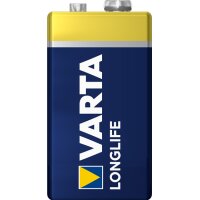 Varta Longlife Extra 9V Bloc - Einwegbatterie - Alkali - 9 V - 1 Stück(e) - Blau - Gelb - 9V