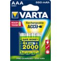 Varta Ready2Use HR03 4pcs - Wiederaufladbarer Akku - AAA - Nickel-Metallhydrid (NiMH) - 4 Stück(e) - 550 mAh