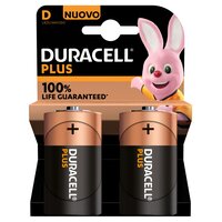 Duracell Plus 100 D - Einwegbatterie - D - Alkali - 1,5 V - 2 Stück(e) - Mehrfarbig