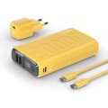 RealPower PB-20000 - 20000 mAh - Lithium Polymer (LiPo) - 22,5 W - Gelb