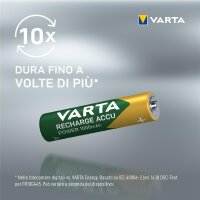 Varta Akku - Micro AAA NiMH 1000 mAh Blister 4 Ready2use - Akku - Micro (AAA)