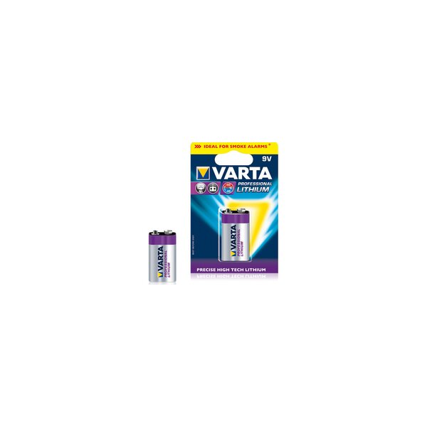 Varta Professional Lithium 9V - Einwegbatterie - 9V - Lithium - 9 V - 1 Stück(e) - 1200 mAh