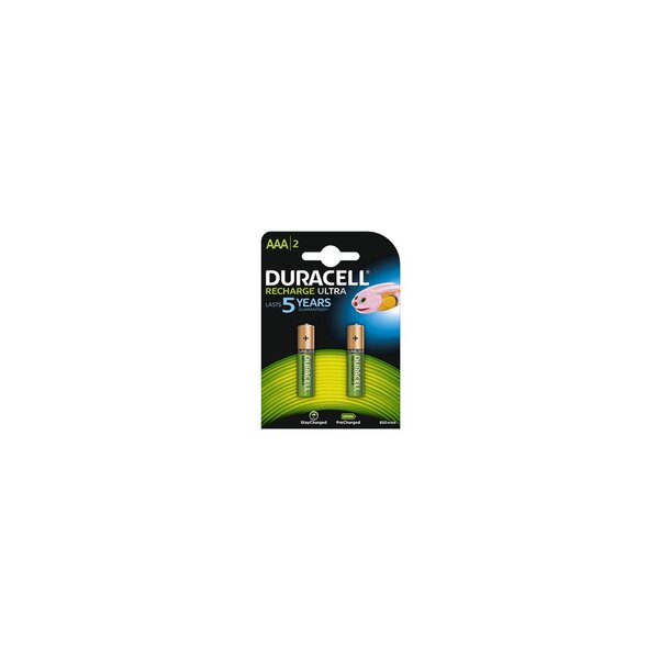 Duracell Akku Staycharged 2 x Micro 0,8 Ah - Wiederaufladbarer Akku - AAA - Nickel-Metallhydrid (NiMH) - 1,2 V - 2 Stück(e) - 800 mAh