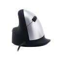 R-Go Ergonomische Maus R-Go HE Break mit Pausensoftware - groß (Handlänge ? 185mm) - für Linkshänder - verkabelt - schwarz - Linkshändig - Vertikale Ausführung - USB Typ-A - 3500 DPI - Schwarz