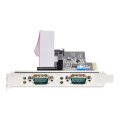 StarTech.com 2-Port Serielle PCIe Karte - Quad-Port PCI Express zu RS232/RS422/RS485 DB9 Serielle Karte - Standard/Niedrigrofil Halterungen - 16C1050 UART - Windows/Linux - TAA-Konform - Level-4 ESD-Schutz - PCIe - Seriell - PCIe 2.0 - RS-232/422/485 - Sc