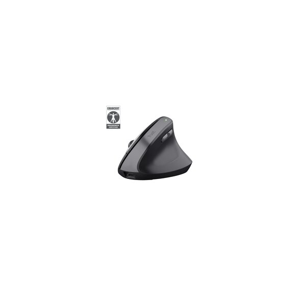 Trust Bayo II Ergonomic Wireless - Maus - 2.400 dpi