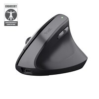 Trust Bayo II Ergonomic Wireless - Maus - 2.400 dpi